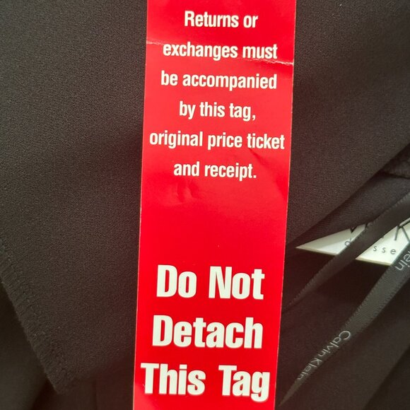 NWT Calvin Klein One Shoulder Ruffle Sheath Cocktail Dress, Black Size 10 - Picture 12 of 13